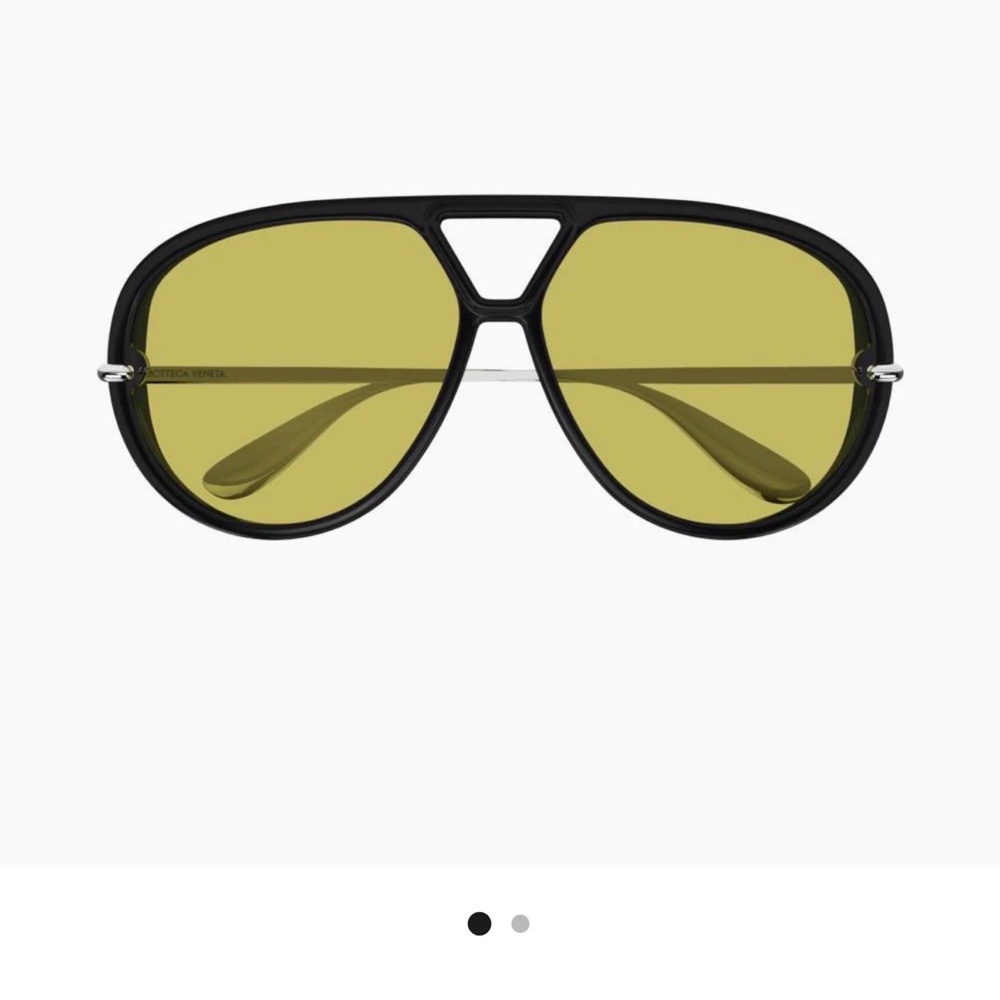 Bottega Veneta Yellow Lens Aviator Sunglasses - BV1274S